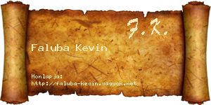 Faluba Kevin névjegykártya